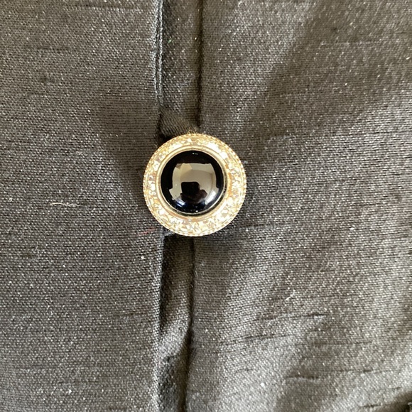 Vintage Michael Marcella jacket with shoulder pads and lace with rhinestone - Picture 3 of 11